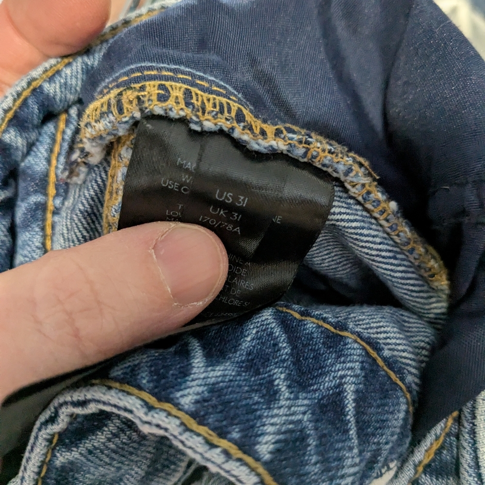 We The Free Denim High Rise Baggy Straight 31 - Picture 3 of 11